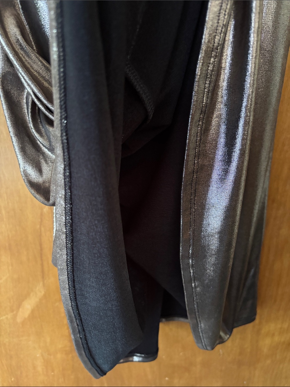 Express Women’s Metallic Long Sleeve Maxi Dress - Picture 7 of 9